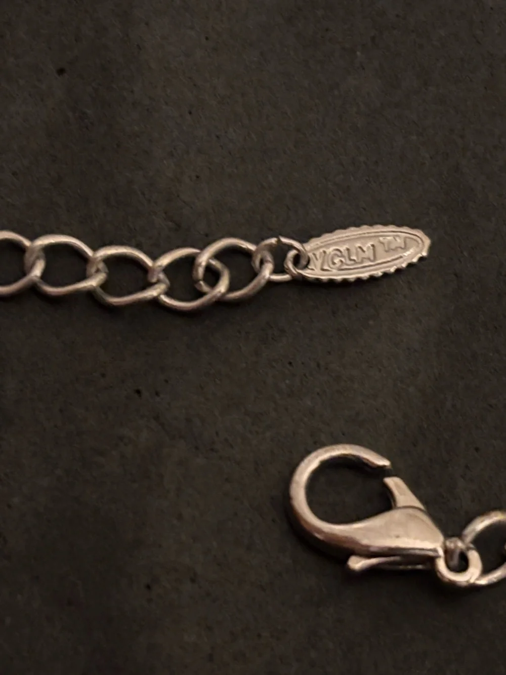 Sterling-Style Clover Station Long Necklace - Silver